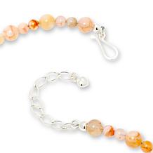Jay King Sterling Silver Sakura Chalcedony 18" Necklace