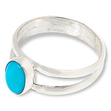 Jay King Sterling Silver Sleeping Beauty Turquoise Oval Ring