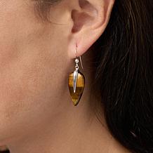 Jay King Sterling Silver Tiger's Eye Drop Earrings