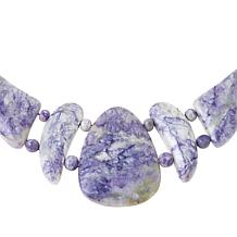 Jay King Sterling Silver Violet Stone Necklace