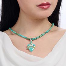 Jay King Turquoise Chilean Pendant Necklace, Sterling Silver