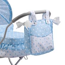 JC Toys Berenguer Boutique Deluxe Royal Baby Doll Pram in Blue