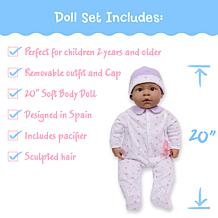 JC Toys La Baby 20" Hispanic Soft Body Baby Doll