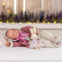 JC Toys La Baby Original 17" Soft Weighted Body Closed Eyes - Pink Set