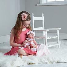 JC Toys La Newborn 15" Real Girl Baby Doll Pink Outfit