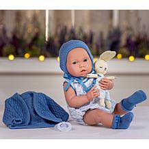 JC Toys La Newborn ROYAL Collection 15in Real Boy Baby Doll - Blue Set