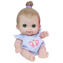 JC Toys Lil Cutesies 9" Baby Doll and Crib Bed Time Gift Set