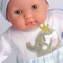 JC Toys Nonis Boutique 15in Realistic Blue Soft Body Baby Doll