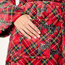 Jeffrey Banks Printed Plush Robe