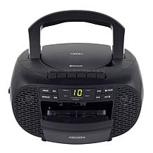 JENSEN Portable Stereo Bluetooth CD Cassette Recorder with AM/FM Radio