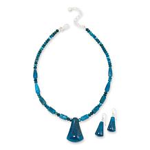 JK ApatiteNecklaceEarringSet