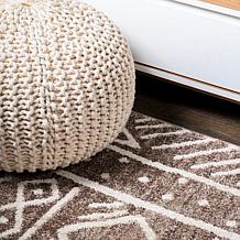 JONATHAN Y Amanar Geometric Brown/Ivory 2' x 10' Runner