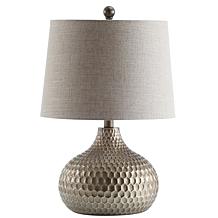 JONATHAN Y Antique Brown Bates 22" Honeycomb LED Table Lamp