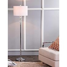 Jonathan Y Aubrey 59.5" Crystal and Chrome LED Floor Lamp