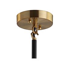 JONATHAN Y Black and Brass Caleb 28" 6-Light Cluster Pendant