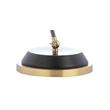 JONATHAN Y Black and Brass Gold Rochelle 23" Metal LED Task Lamp