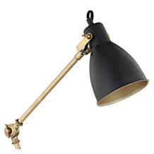 JONATHAN Y Black Brass Gold Barnes 24" LED Metal Task Lamp