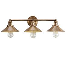 JONATHAN Y Brass Gold August 26.5" 3-light Metal Vanity Light