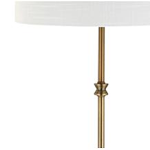 JONATHAN Y Brass Harper 22" Marble Crystal LED Set of 2 Table Lamp