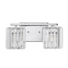 Jonathan Y Chrome Coco Prism Vintage Glam Vanity Light 6.25x13.5x6.75