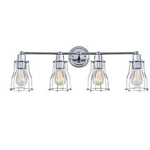 JONATHAN Y Chrome Evelyn 29.5" 4-light Metal Vanity Light