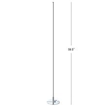 JONATHAN Y Chrome Iris 59.5" LED Integrated Floor Lamp