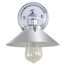 JONATHAN Y Chrome June 7.75" Metal Shade Sconce