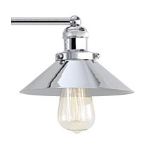 JONATHAN Y Chrome June 7.75" Metal Shade Sconce