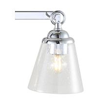 JONATHAN Y Chrome Marion 12.75" 2-light Hurricane Vanity Light