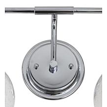 JONATHAN Y Chrome Shirley 34" 4-light Metal Bubbled Glass Vanity Light