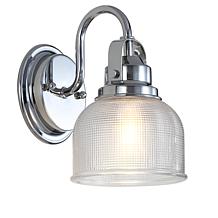 JONATHAN Y Chrome Virginia 5.75" 1-light Metal Glass LED Vanity Light