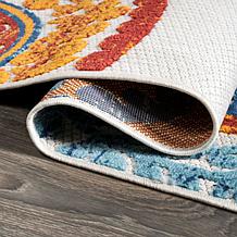 JONATHAN Y Circus Medallion High-Low Indoor/Outdoor 2' x 10' Runner