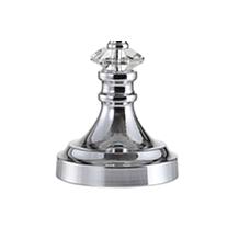 JONATHAN Y Clear & Chrome Channing 25.5" Crystal & Metal Table Lamp