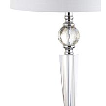 JONATHAN Y Clear Emma 29.5" Crystal LED Set of 2 Table Lamp