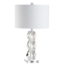 JONATHAN Y Clear Sofia 26" Crystal LED Table Lamp