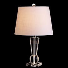 JONATHAN Y Clear Wynne 22" Crystal LED Table Lamp