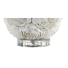 JONATHAN Y Cream Seashell Rosette 24" LED Table Lamp