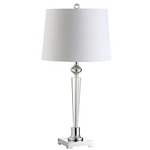 Jonathan Y Foster 28.25" Crystal and Chrome LED Table Lamp