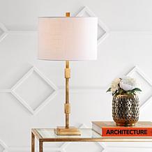 JONATHAN Y Gold Leaf Windsor 29" Metal LED Table Lamp