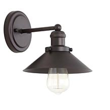JONATHAN Y Oil Rubbed Bronze July 7.75" 1-light Metal Shade Sconce