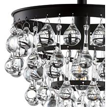 JONATHAN Y Oil Rubbed Bronze Toronto 10" Metal Crystal Chandelier