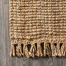 Jonathan Y Pata Hand Woven Chunky Jute 8' x 10' Area Rug with Fringe