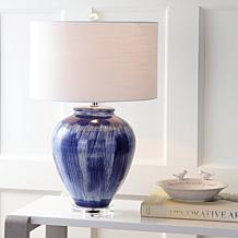 JONATHAN Y Seaside Blue Wayland 26" Ceramic LED Table Lamp