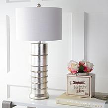 JONATHAN Y Silver Evelyn 31" Resin LED Table Lamp