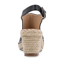 Journee Collection Women's Crew Wedge Sandal