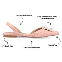 Journee Collection Womens Hannae Wide Width Flats
