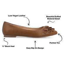 Journee Collection Womens Judy Wide Width Flat