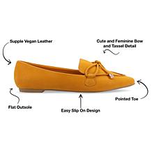 Journee Collection Womens Muriel Narrow Width Flat