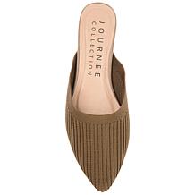 Journee Collection Womens Wide Width Aniee Mule Flats