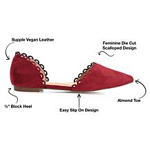 Journee Collection Women's Wide Width Jezlin Flat